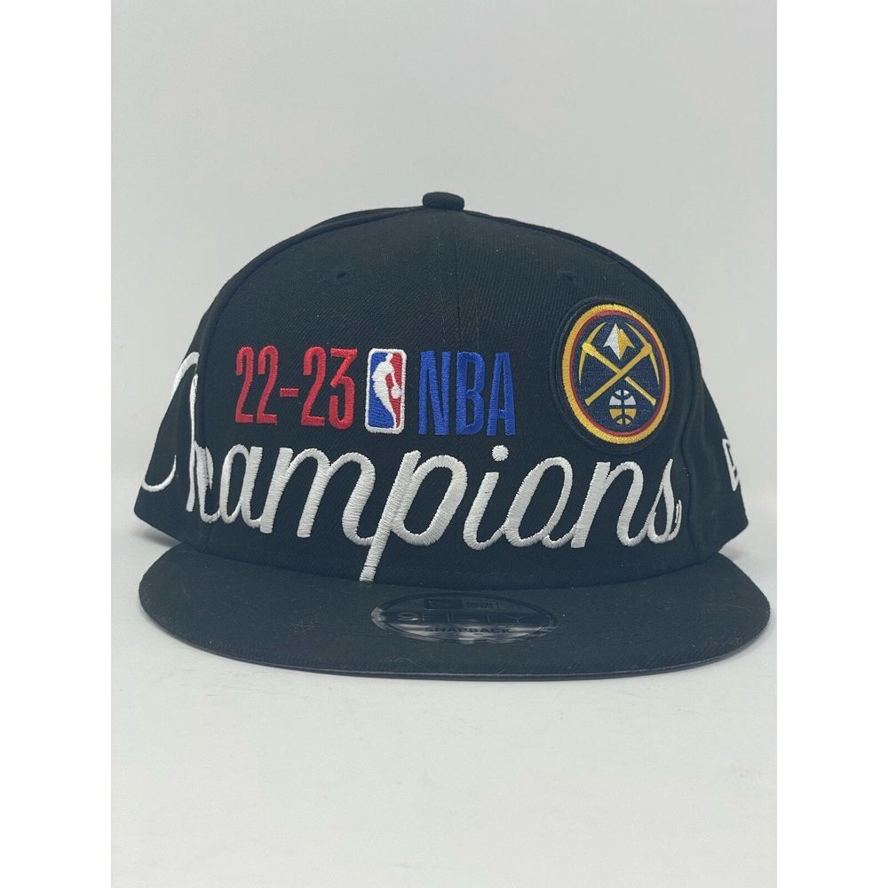 Denver Nuggets New Era 9FIFTY Snapback NBA Finals Champions 22-23 Black Hat NEW